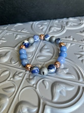 Load image into Gallery viewer, Blue Sky Stone Mens Bracelet