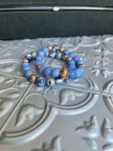 Load image into Gallery viewer, Blue Soldier Stone Mens Bracelet
