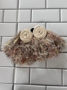 Fluffy Dreamcicle Earrings- Khaki