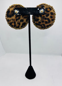 Flower Bomb Earrings - Cheetah Gal