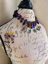 Load image into Gallery viewer, Purple Rain Necklace Set