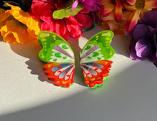 Load image into Gallery viewer, Peacock Sunrise Butterfly Wing Studs