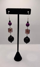 Load image into Gallery viewer, Purple Ball Affair Earrings