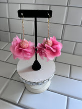 Load image into Gallery viewer, Multi-Pink Begonia Petal Drop Earrings
