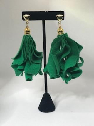 Curly CueTee Earring Minis -Green
