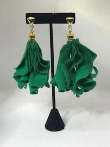 Curly CueTee Earring Minis -Green