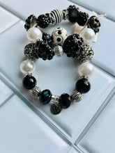 Load image into Gallery viewer, Ying &amp; Yang Stack Bracelet