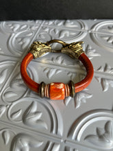 Load image into Gallery viewer, Bronzed Magma Dragonhead Mens Bracelet
