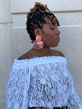 Load image into Gallery viewer, On the Flip Side Earrings - Peach Chiffon