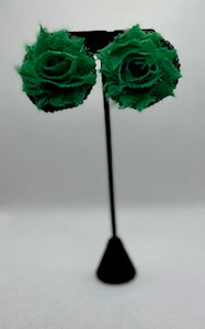 Flower Bomb Earrings - Verde