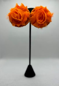 Flower Bomb Earrings - Tangerine