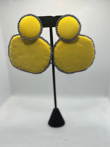 On the Flip Side Earrings - Lemon Confetti