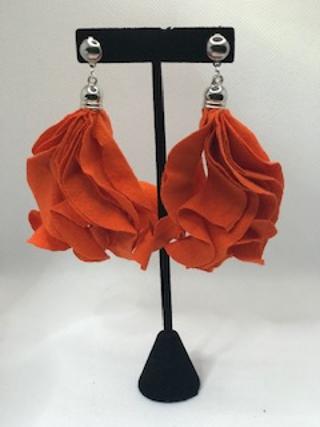 Curly CueTee Earring Minis -Orange