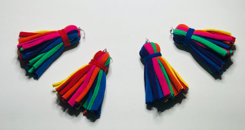 Kalidescope Tee Tee Tassel Earrings- Shorties
